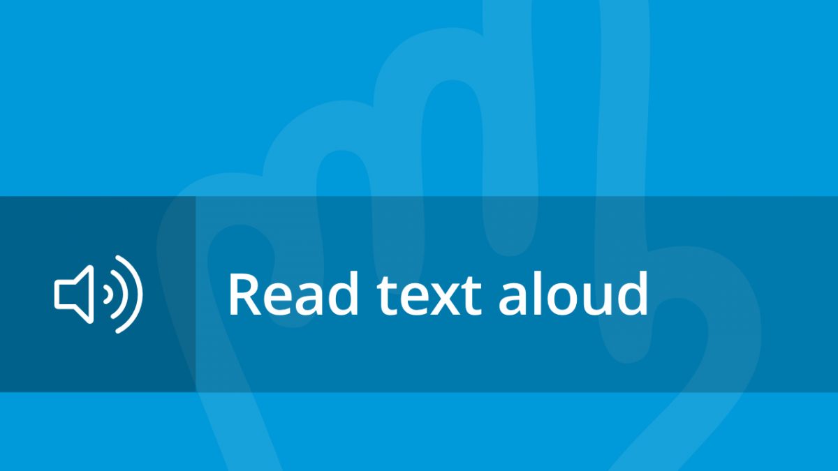 app to read text aloud